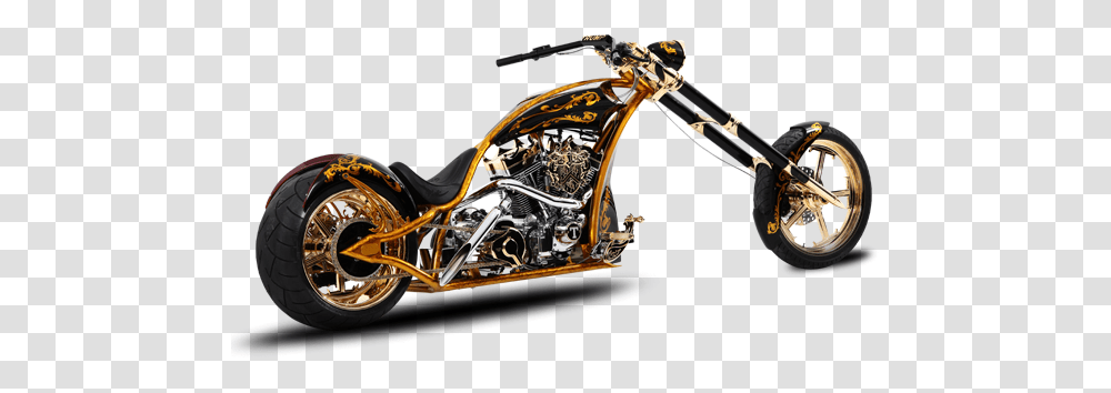Motorcycles Trump Custom Chopper Orange Orange County Choppers Motorcycles, Machine, Vehicle, Transportation, Engine Transparent Png