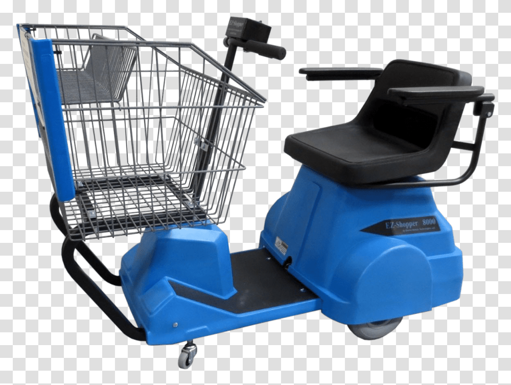 Motorized Shopping Cart Blue, Vehicle, Transportation, Motorcycle, Motor Scooter Transparent Png