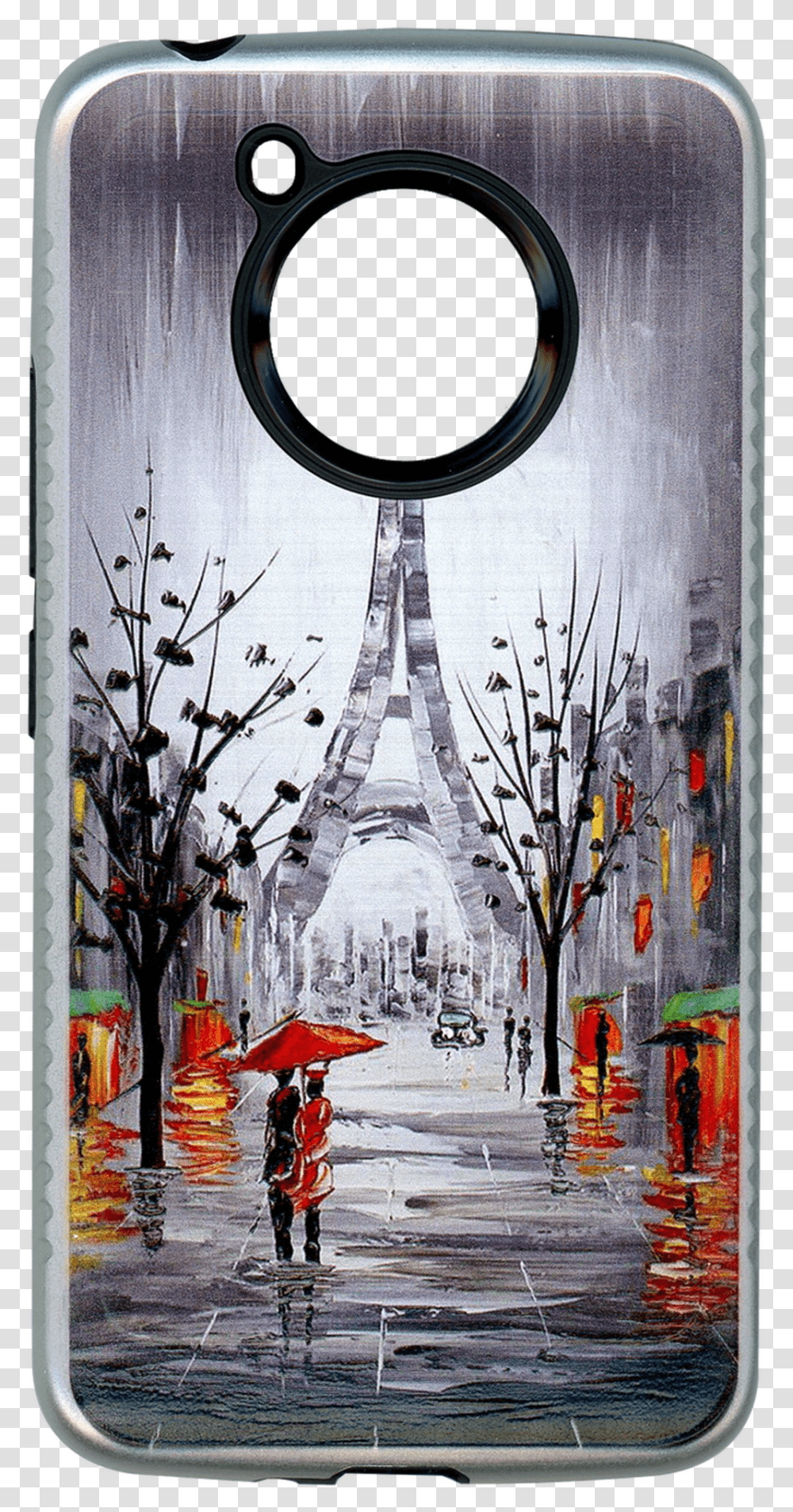 Motorola E4 Carbon Fiber Design Paris Tower Oil Painting Paris Love Transparent Png