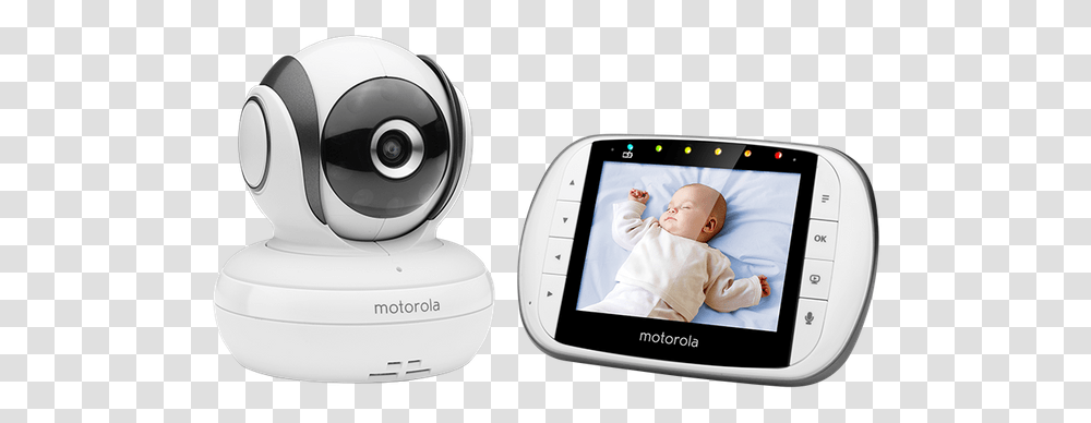 Motorola Mbp36sc Digital Video Baby Monitor Monitor Bebe Motorola, Person, Human, Electronics, Camera Transparent Png