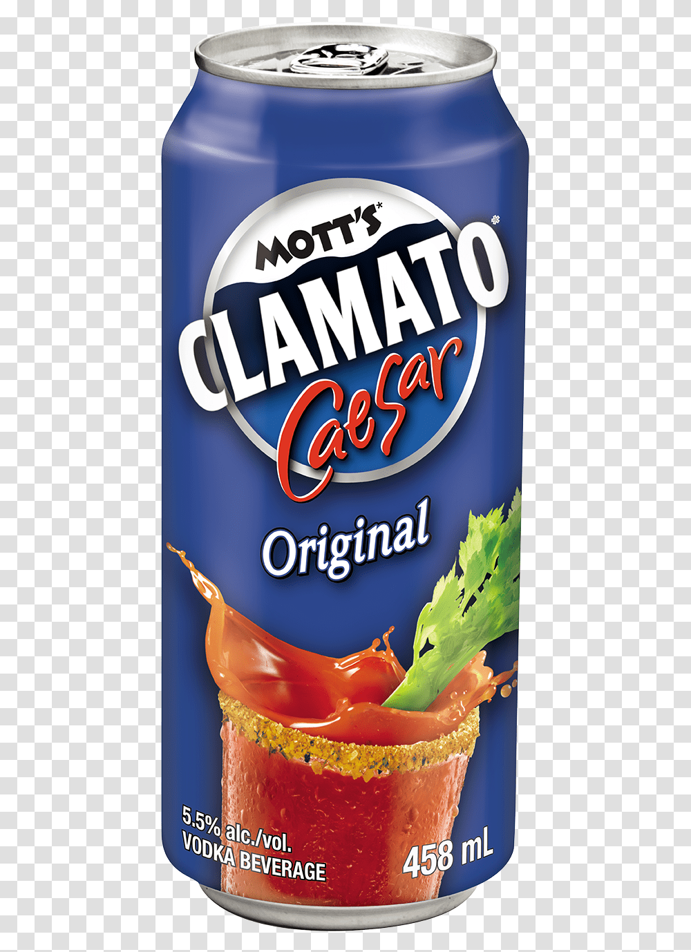 Mott S Clamato Ready To Food, Beverage, Tin, Can Transparent Png