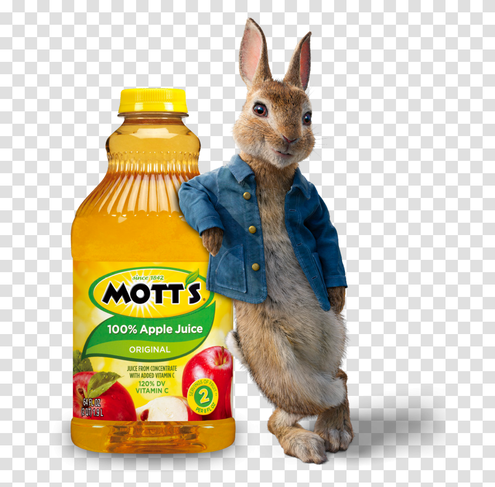 Motts Peter Rabbit Motts Apple Juice, Beverage, Drink, Orange Juice, Toy Transparent Png