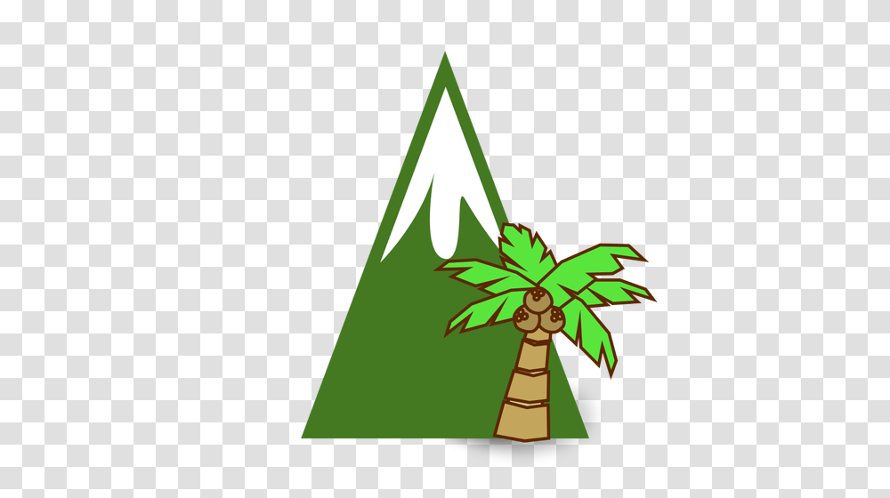 Mountain And Palm Tree, Triangle, Sign Transparent Png