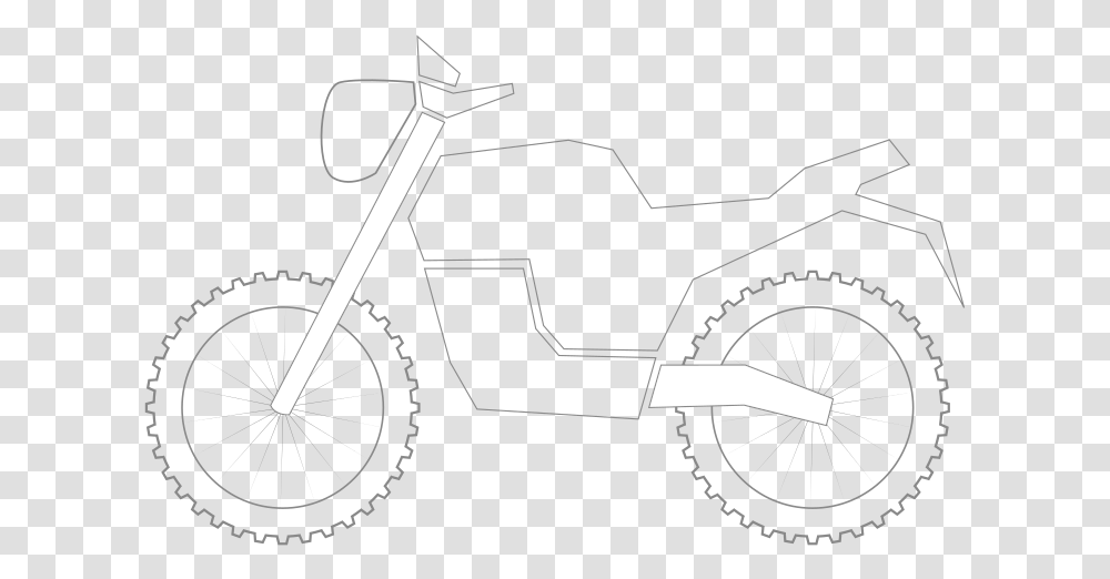Mountain Bike Classic Outline Minimal Two Wheeler Outline, Machine, Bicycle, Vehicle, Transportation Transparent Png