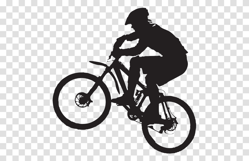 Mountain Bike Clip Art Silhouette, Bicycle, Vehicle, Transportation, Bmx Transparent Png