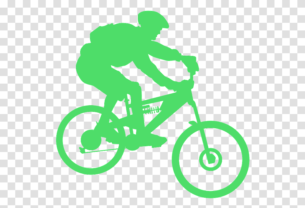 Mountain Bike Silhouette, Vehicle, Transportation, Bicycle Transparent Png