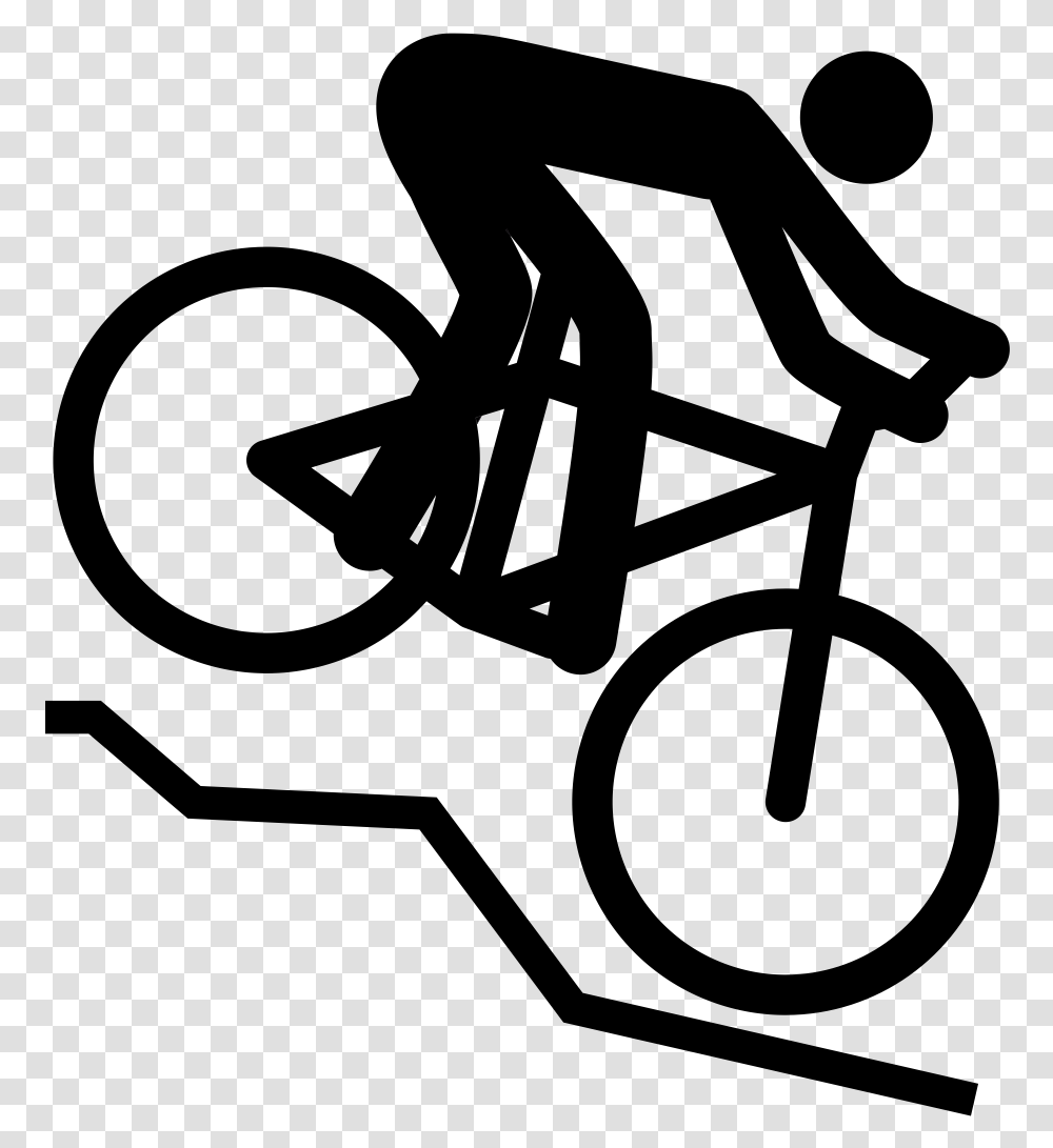 Mountain Biking Icon, Nature, Outdoors, Astronomy, Outer Space Transparent Png