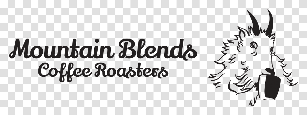 Mountain Blends Coffee Roasters Calligraphy, Logo, Trademark Transparent Png