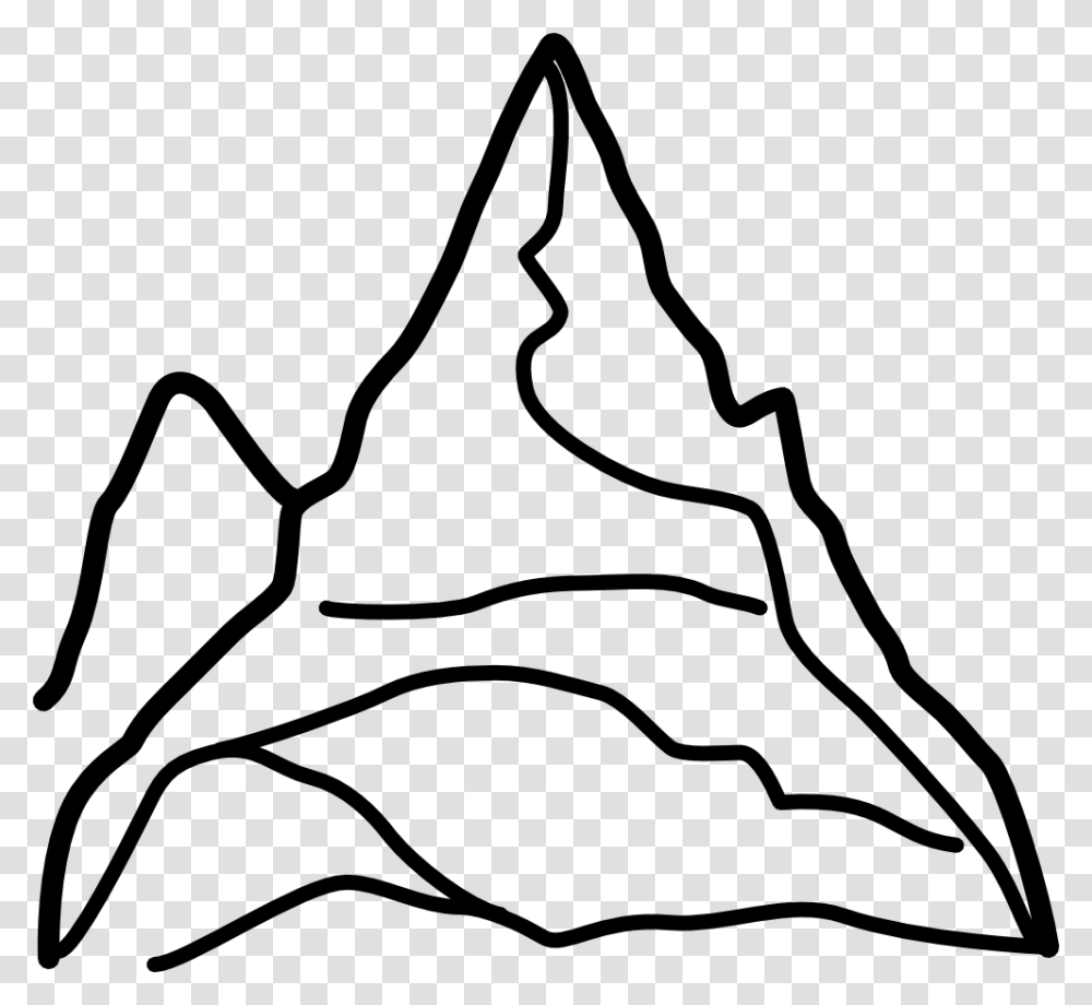 Mountain Clip Art, Stencil, Triangle, Paper Transparent Png