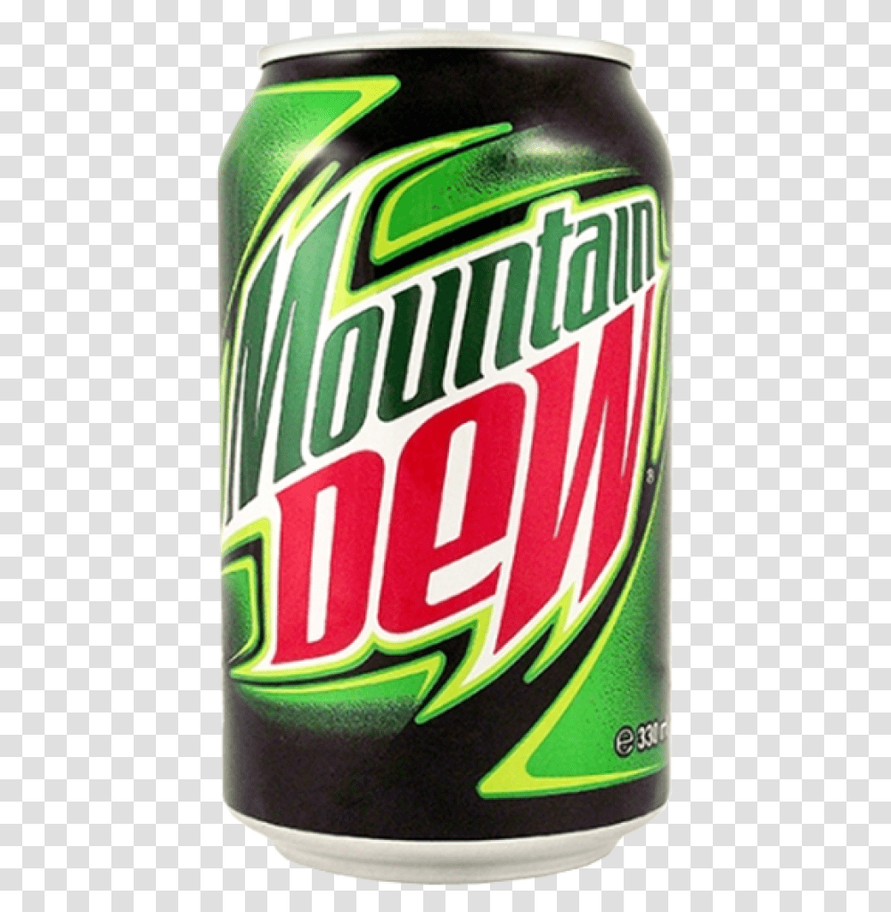 Mountain Dew Can, Beer, Alcohol, Beverage, Drink Transparent Png