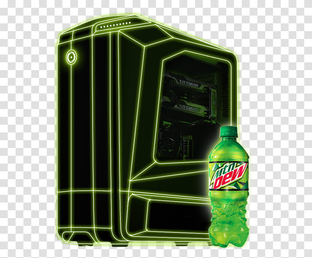 Mountain Dew Clipart Mountain Dew Gaming Pc, Light, Beverage, Drink, Bottle Transparent Png