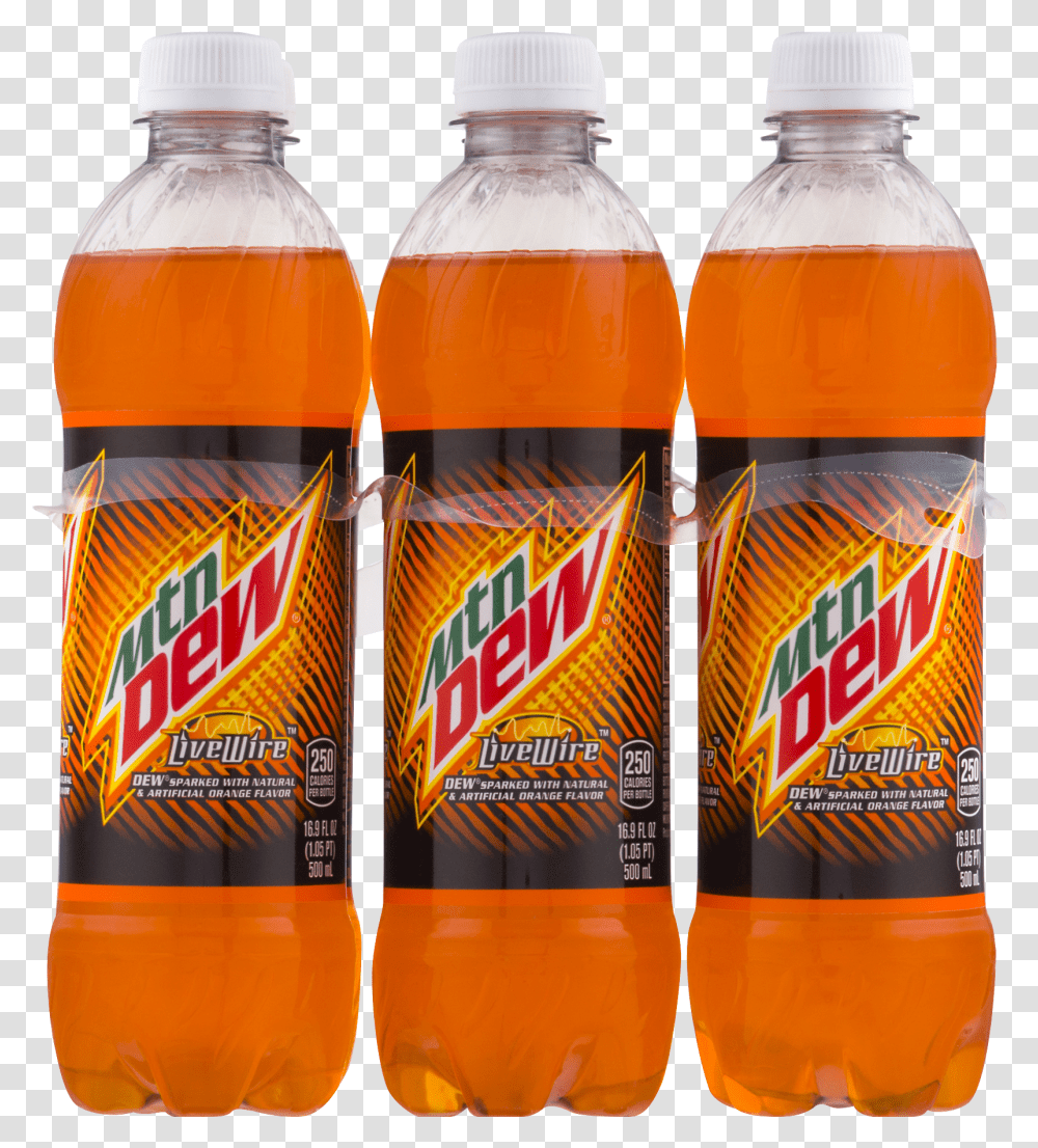 Mountain Dew Livewire Orange Soda 6 169 Fl Oz Pack Transparent Png