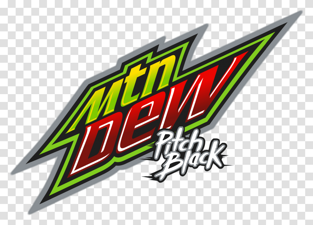 Mountain Dew Logo Black Mountain Dew Pitch Black Logo, Sport Transparent Png