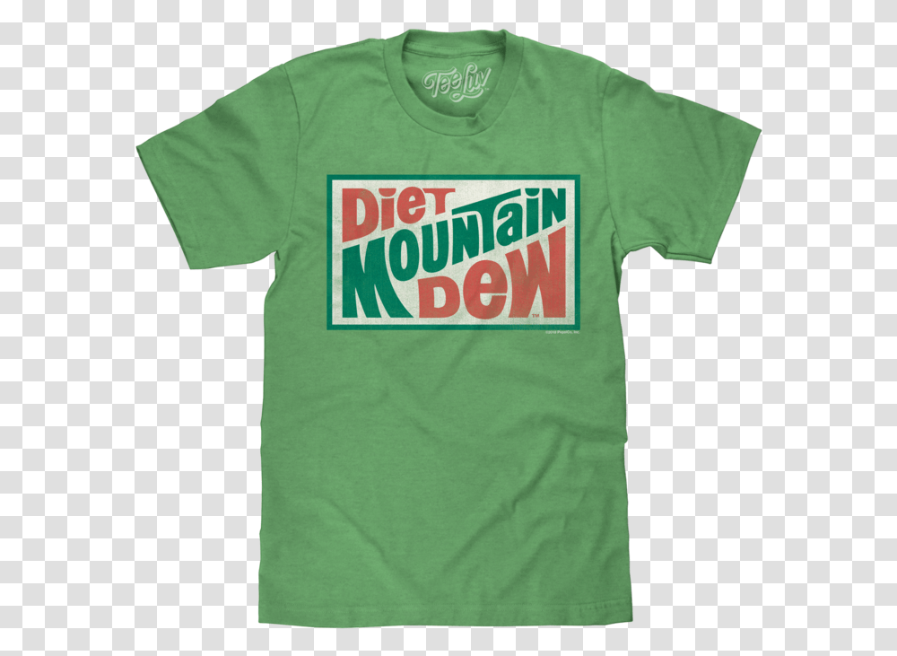 Mountain Dew Short Sleeve, Clothing, Apparel, T-Shirt Transparent Png