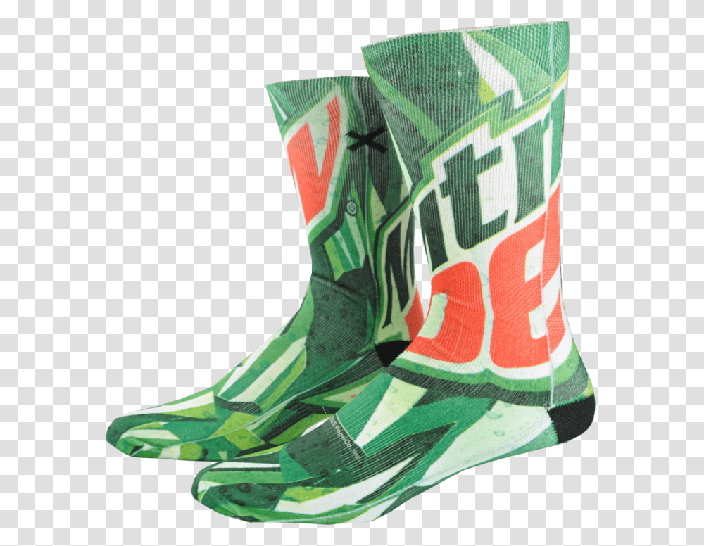 Mountain Dew Socks Mt Dew Socks, Apparel, Footwear, Boot Transparent Png