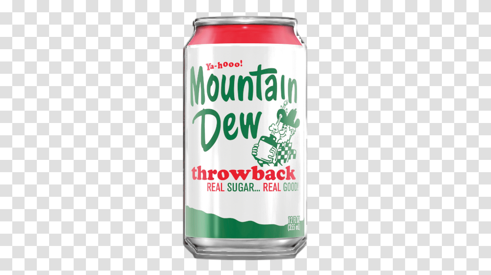 Mountain Dew Throwback, Tin, Aluminium, Can, Spray Can Transparent Png