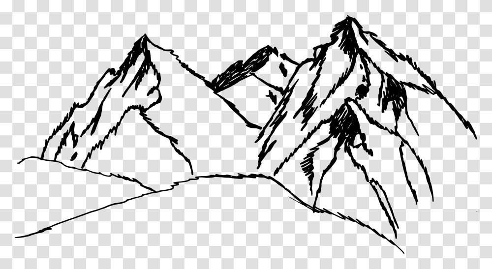Mountain Drawing Free, Gray, World Of Warcraft Transparent Png