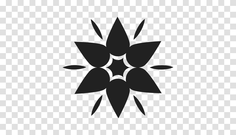 Mountain Flower Icon, Star Symbol, Emblem, Lamp Transparent Png