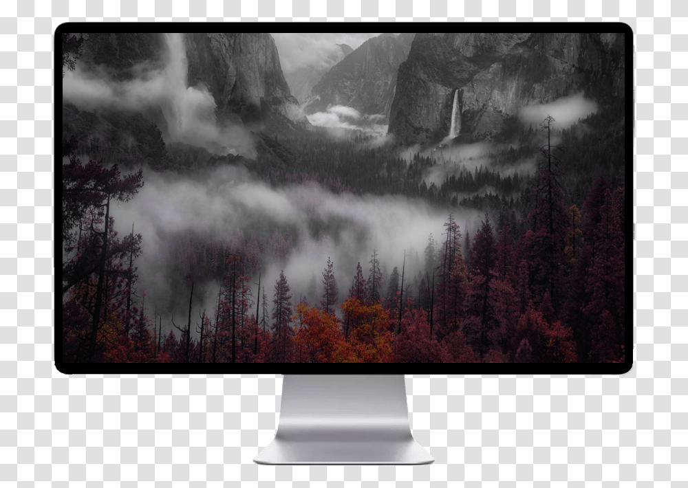 Mountain Fog Gif, Monitor, Screen, Electronics, LCD Screen Transparent Png