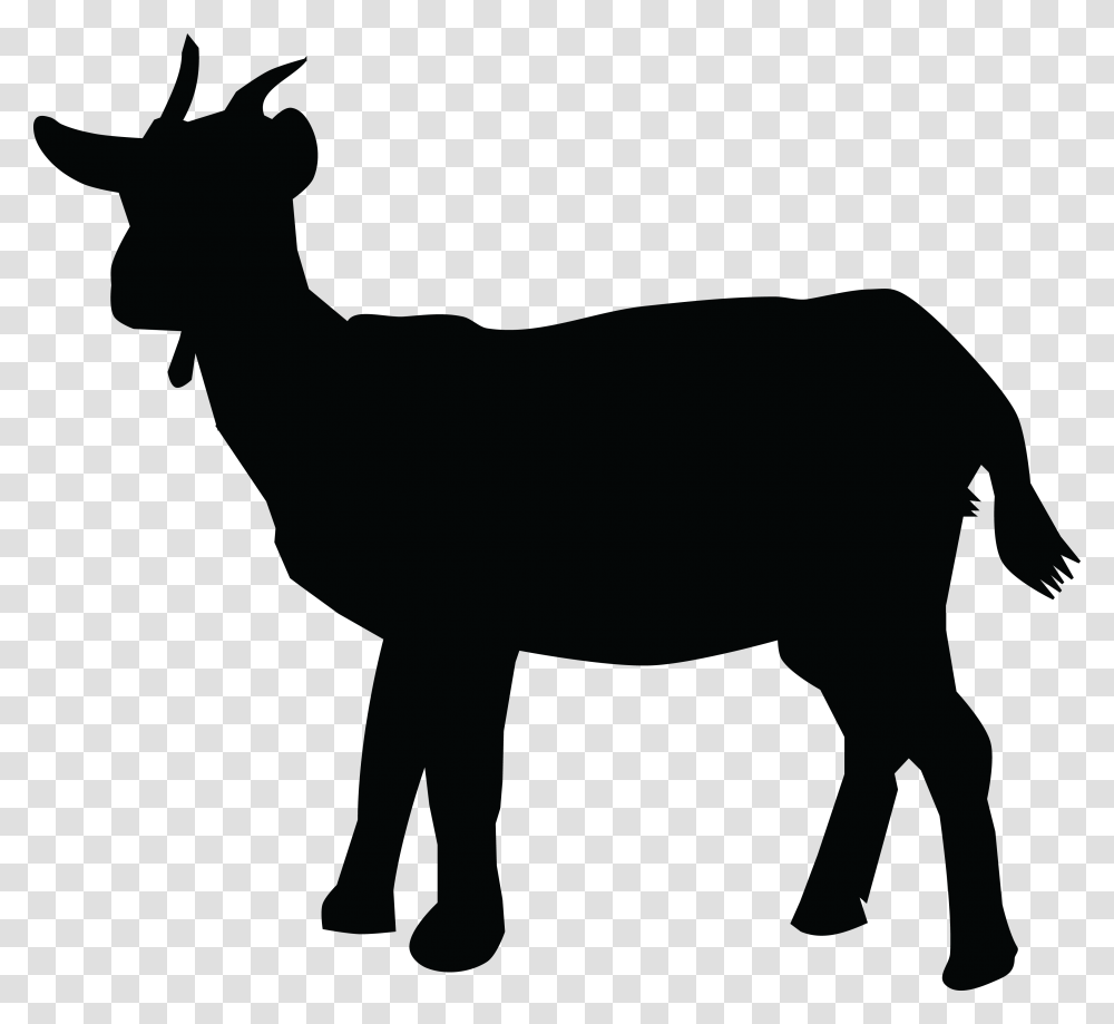 Mountain Goat Clipart Nubian Goat, Silhouette, Mammal, Animal, Horse Transparent Png