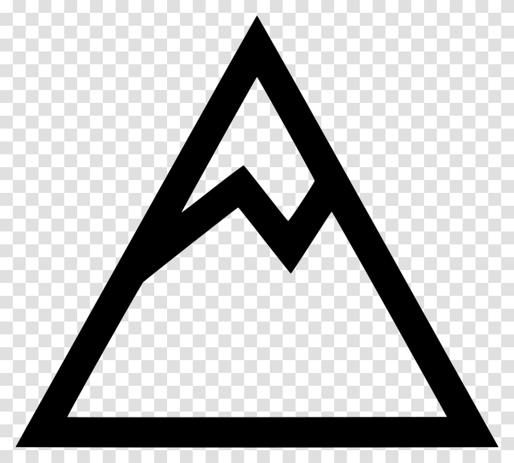 Mountain Hike Ice Cold Er Electricity Warning Sign Black And White, Triangle, Axe, Tool, Label Transparent Png