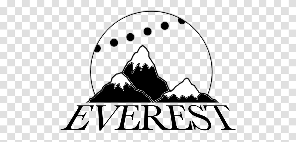 Mountain Image Everest, Stencil, Batman Logo Transparent Png