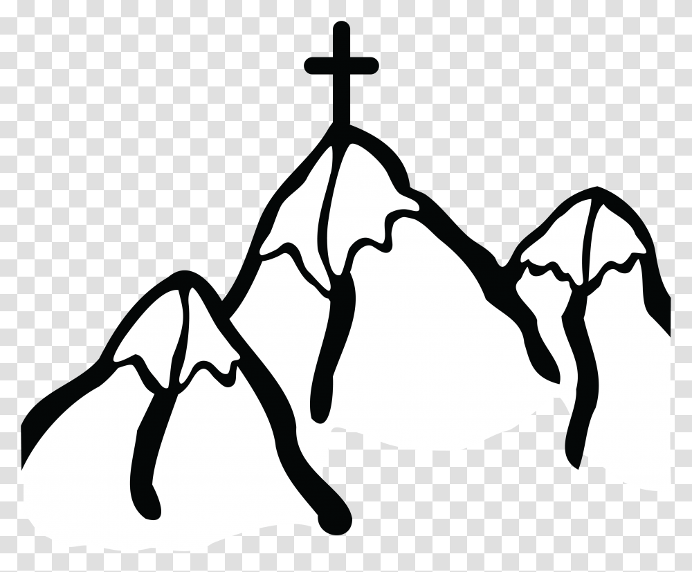 Mountain Images Free Clip Art Download, Silhouette, Stencil, Kneeling, Back Transparent Png