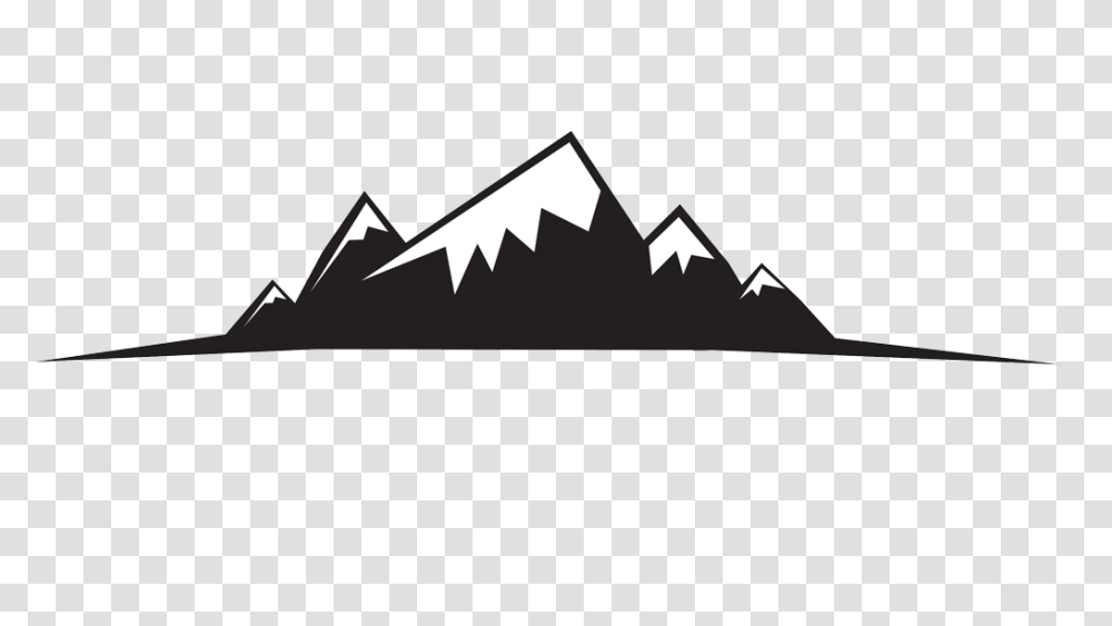 Mountain Line, Triangle, Stencil, Silhouette Transparent Png