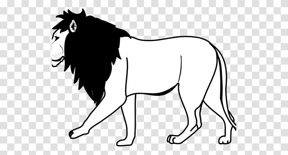 Mountain Lion Clipart Lion Body Lion Clipart Black And White, Mammal, Animal, Bull, Person Transparent Png