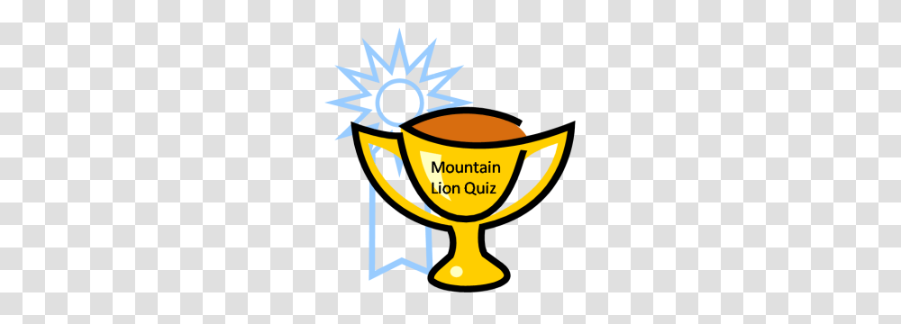 Mountain Lion Quiz Winner, Trophy, Poster, Advertisement, Gold Transparent Png