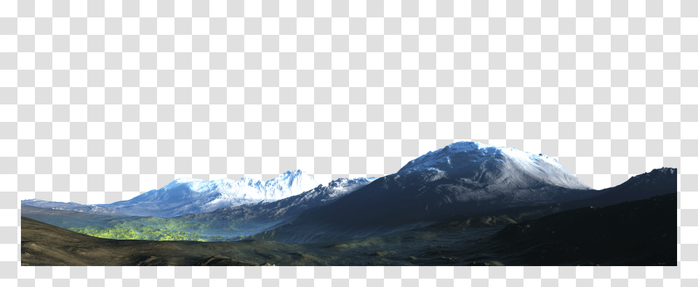 Mountain, Nature, Outdoors, Mountain Range, Ice Transparent Png