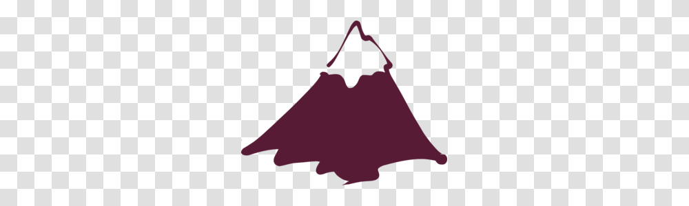 Mountain Outline Burgundy Clip Art, Handbag, Accessories, Accessory, Purse Transparent Png