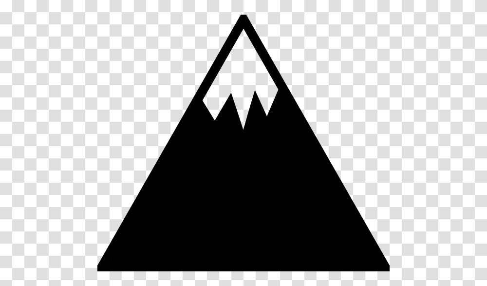 Mountain Outline For Kids Clipart Mountain Silhouette Svg, Triangle Transparent Png