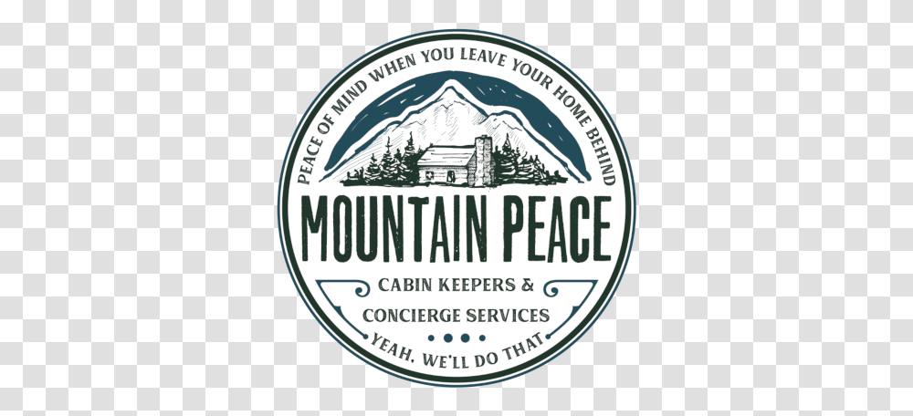 Mountain Peace Logo 400 Label, Text, Sticker, Word, Symbol Transparent Png