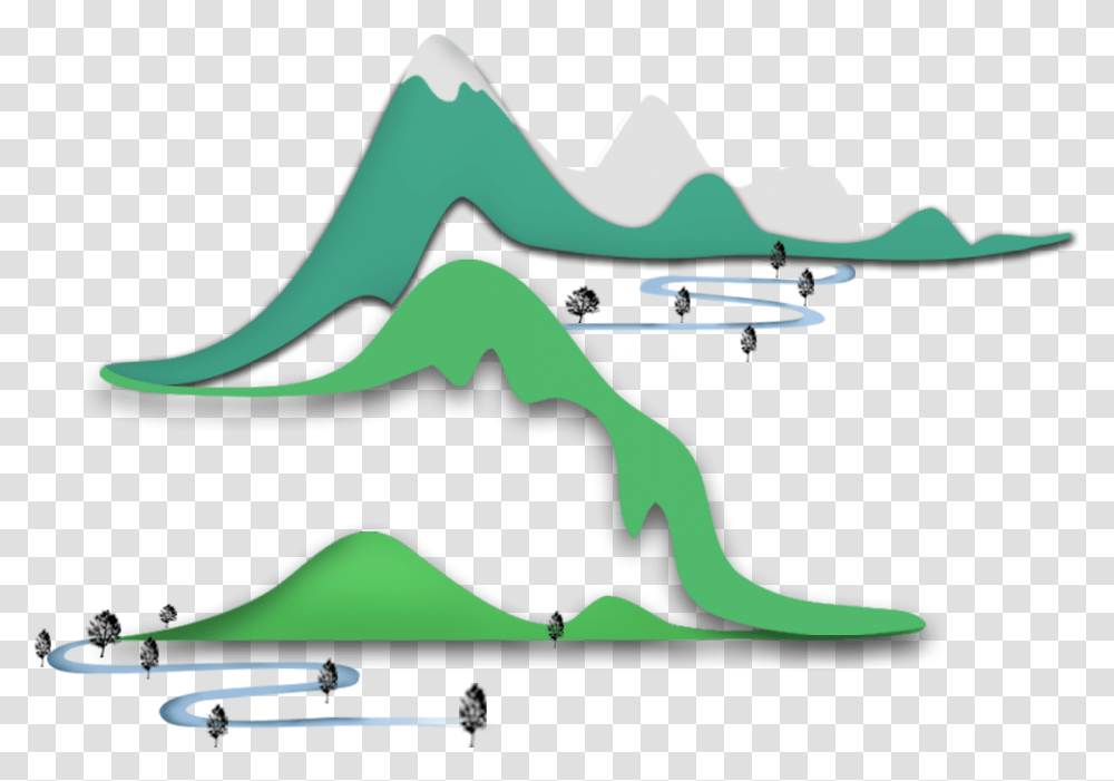 Mountain Peaks Origami Effect Hills Creeks Heavy Stacks, Animal, Outdoors Transparent Png