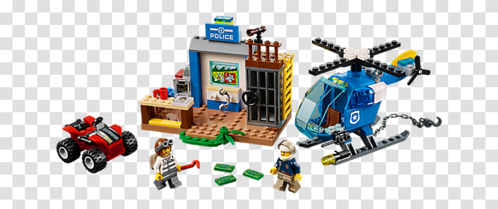 Mountain Police Chase Lego Juniors Mountain Police Chase, Toy, Vehicle, Transportation, Robot Transparent Png