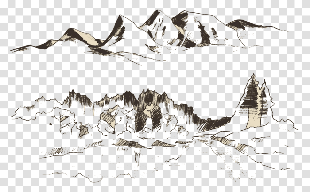 Mountain Range Vector Graphics, Nature, Outdoors, Panoramic, Landscape Transparent Png