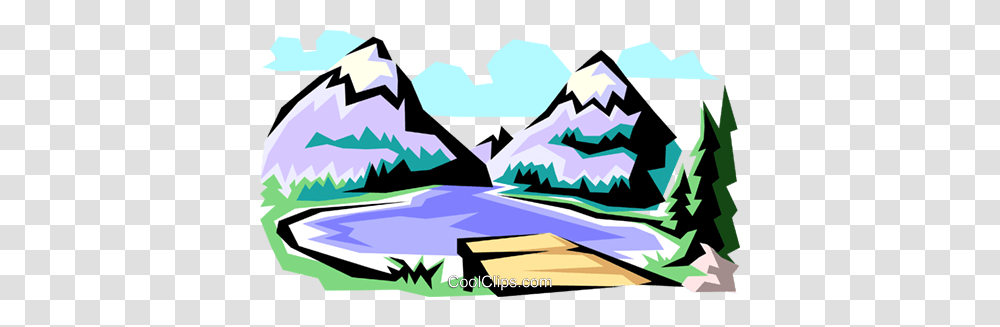 Mountain Scenes Royalty Free Vector Clip Art Illustration, Outdoors, Nature, Snow Transparent Png