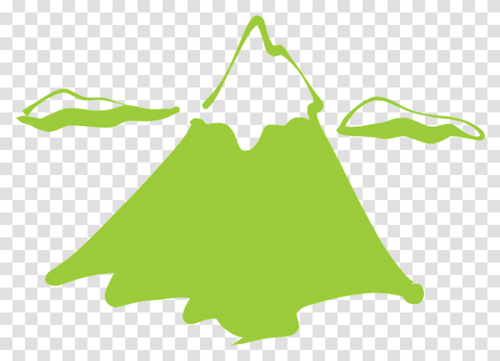 Mountain Snow Clouds Free Vector Graphic On Pixabay Green Mountain Clip Art, Leaf, Plant, Bag, Sack Transparent Png