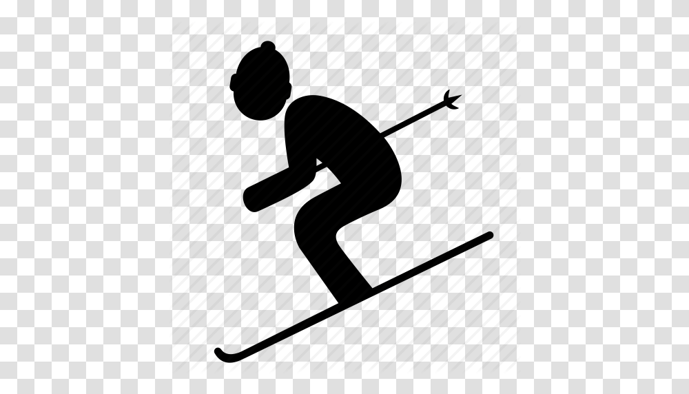 Mountain Sport Ski Skiing Snow Sport Sports Winter Sport Icon, Piano, Leisure Activities, Musical Instrument, Kneeling Transparent Png