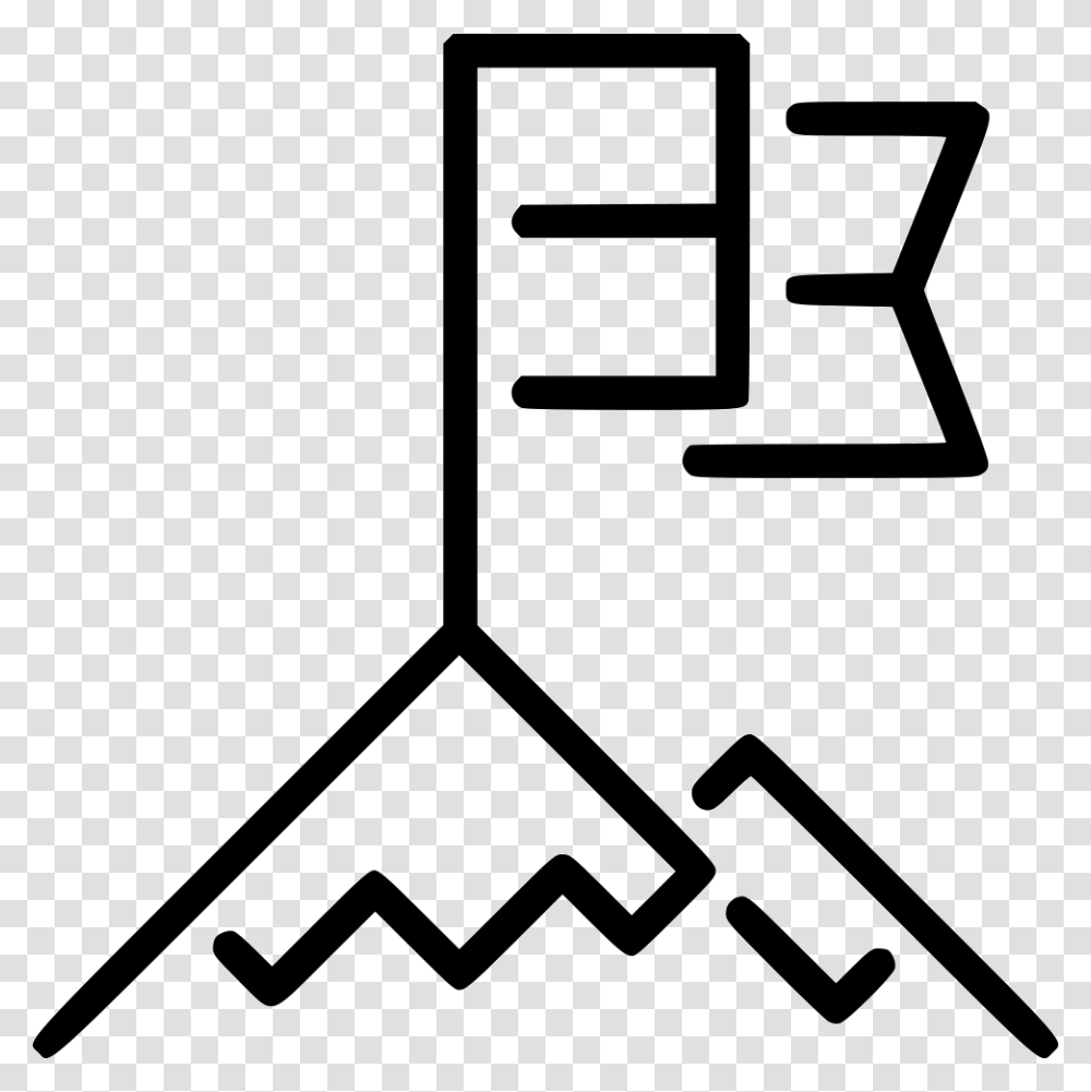 Mountain Top Top Of The Mountain Icon, Number, Shovel Transparent Png