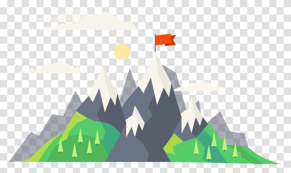 Mountain Vector Top Of The Mountain, Poster, Advertisement Transparent Png