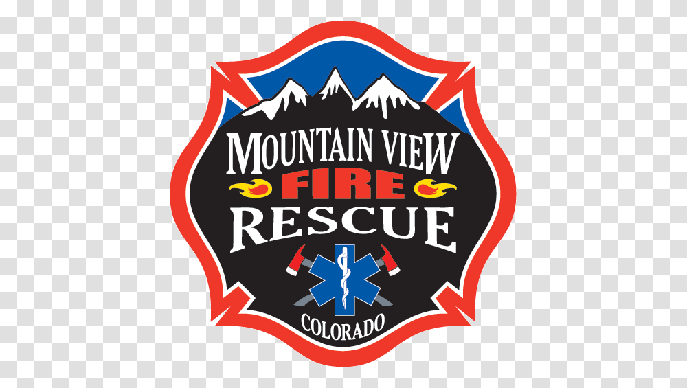 Mountain View Fire Rescue, Logo, Trademark, Badge Transparent Png