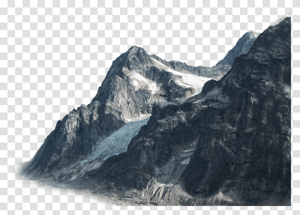 Mountain With Snow Image Mountains, Nature, Outdoors, Ice, Glacier Transparent Png