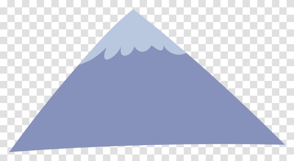 Mountains Clipart Everest Cartoon Mountain No Background, Triangle, Plectrum Transparent Png