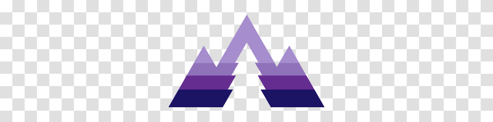 Mountains Logo Download, Triangle, Purple Transparent Png