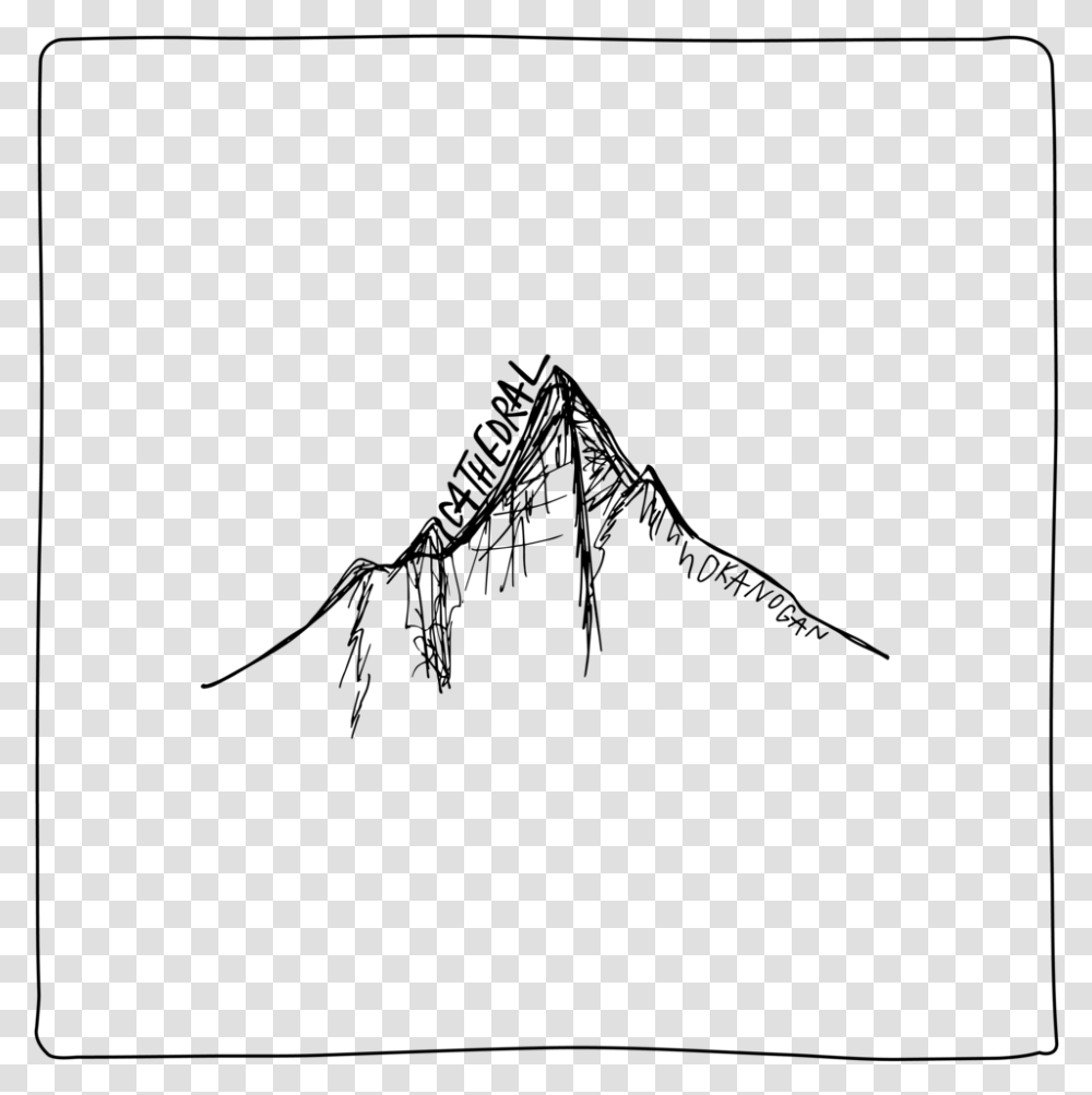 Mountains Of The Pnw Illustration Sketch, Gray, World Of Warcraft Transparent Png