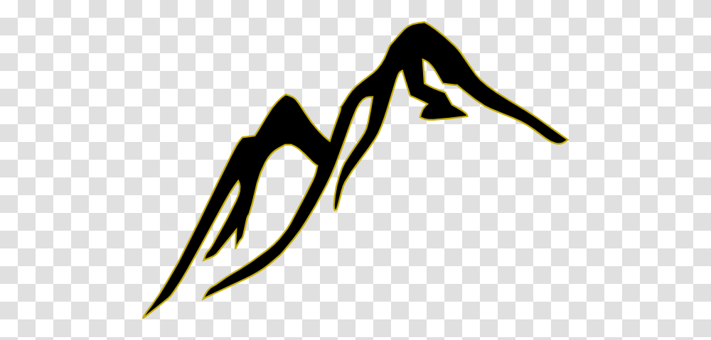 Mountains Silhouette Clip Art, Logo, Trademark Transparent Png