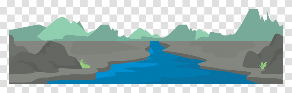 Mountains Vector Mountain And River, Nature, Outdoors, Ice, Sea Transparent Png