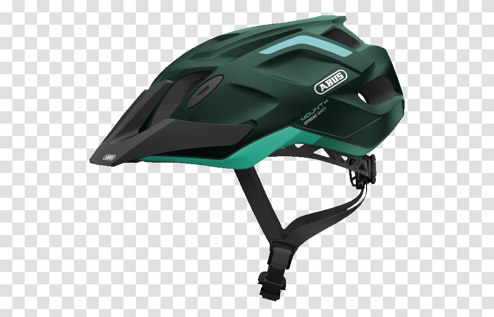 Mountk Smaragd Green Side View Abus Mtb Helmet, Apparel, Crash Helmet, Hardhat Transparent Png